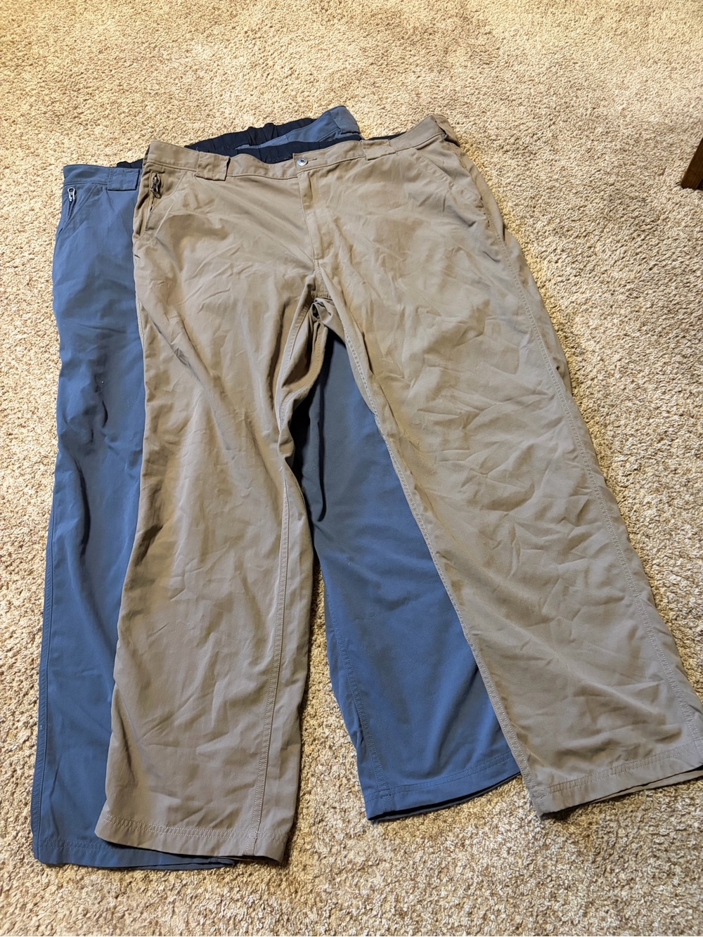 Duluth Trading Co Dry On The Fly Nylon Hiking Outdoor Pants, Two Pair 2XLx32